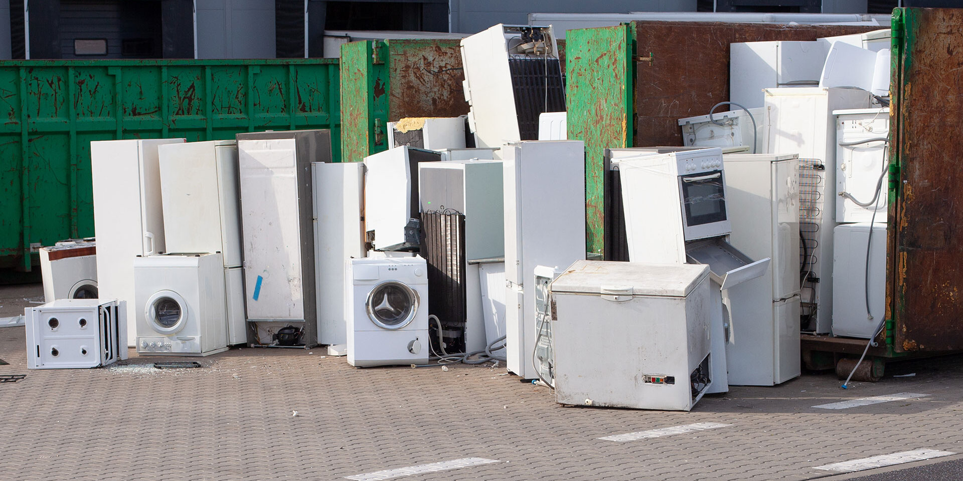 Appliances and bulky items ready for pickup