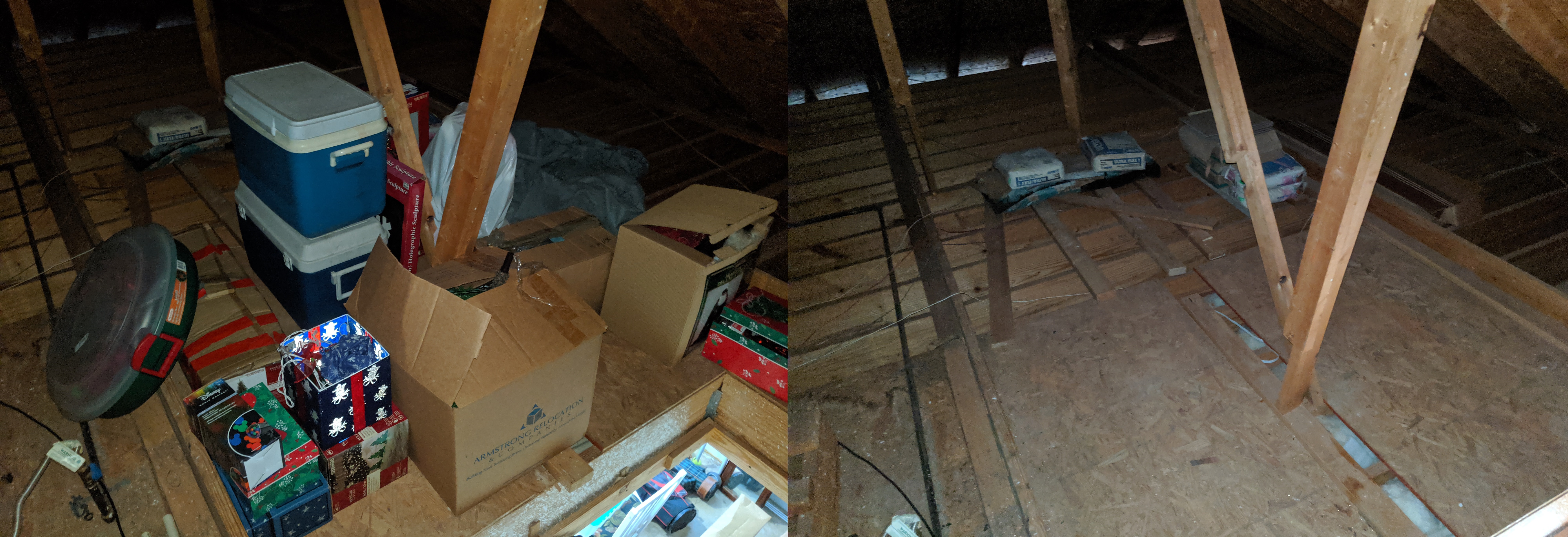 Rocket City Junk Removal project photo: Attic & garage  before and after