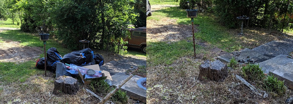 Rocket City Junk Removal project photo: before after