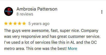 Rocket City Junk Removal customer review 16